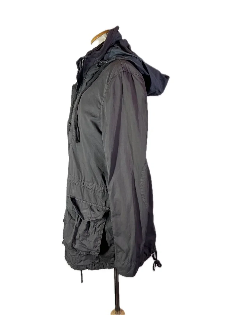 Standard James Perse Size 2 (M) Grey Fishtail Parka Jacket